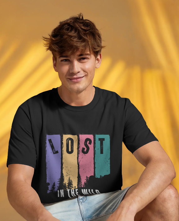 Lost in the Wild Cotton Stretch T-Shirt for Men & Women